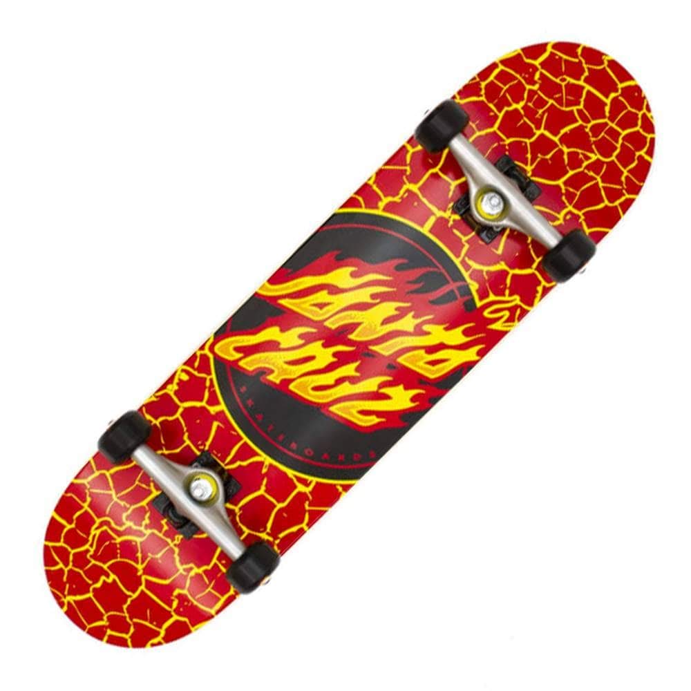 Santa Cruz Skateboards Complete Flame Dot (Red, 8.25" x 31.5")