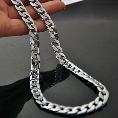 Titanium Steel Men's Necklace with Chain Design