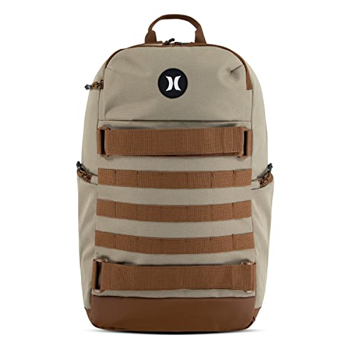 Hurley Men's Skateboard Backpack (Khaki, One Size)
