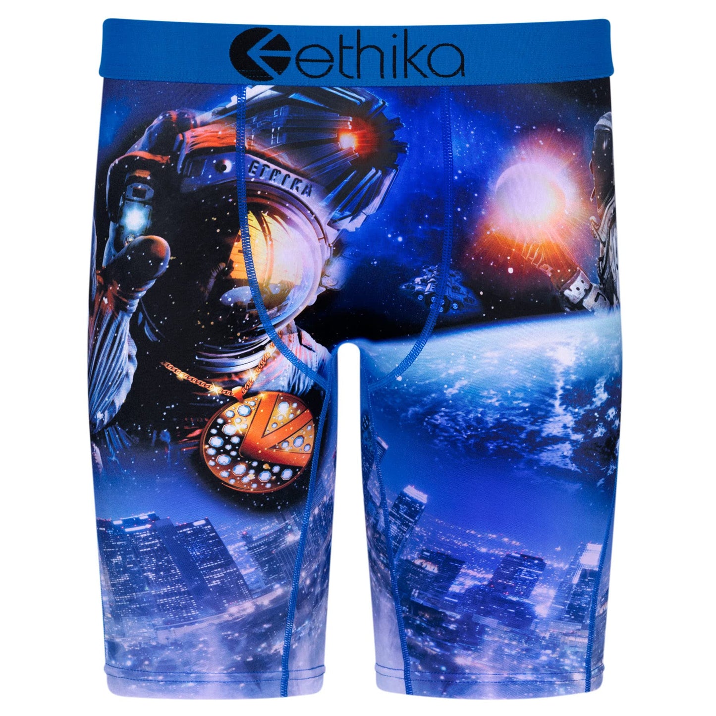Ethika Men's Staple Boxer Brief, Space Cowboy (BKB XXX - Large)