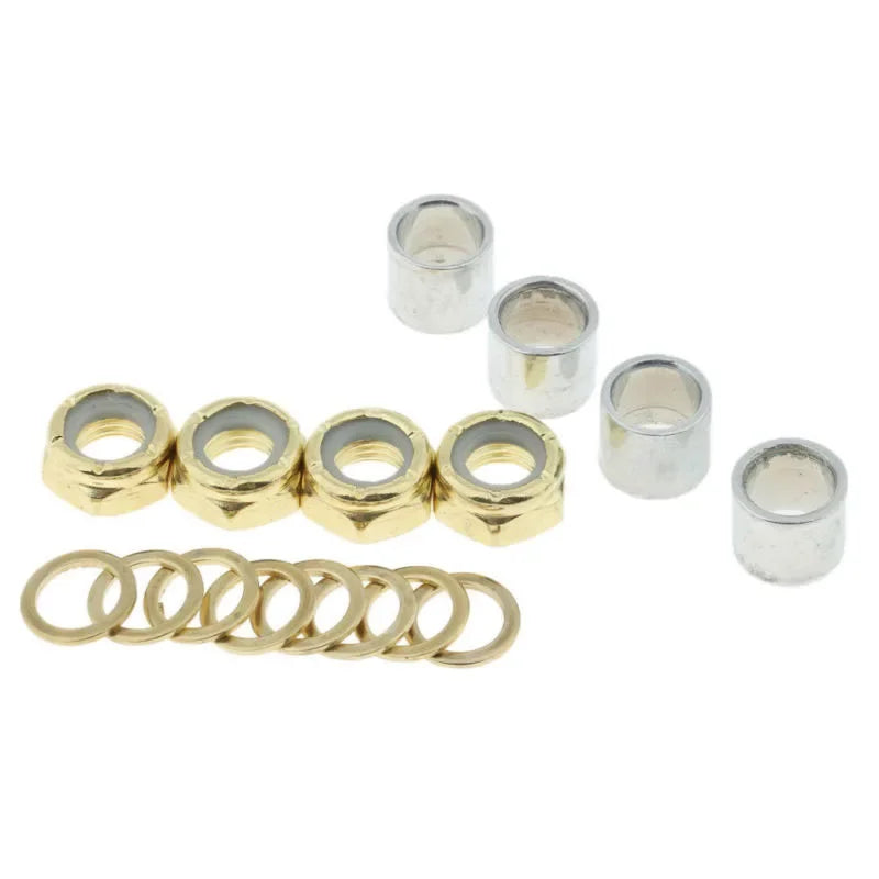 16-Piece Longboard Bearing Spacers Washers Hardware Screws Mounting Bolts Set