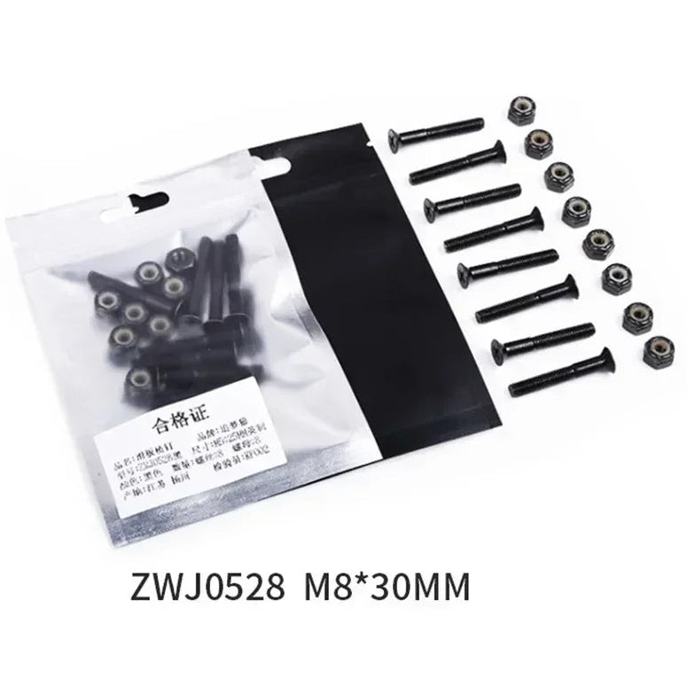 16-Piece Replacement Carbon Steel Screws and Nuts (M5 25mm / 28mm / 30mm)