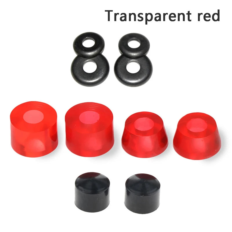 1 Set Skateboard Truck Rebuild Kit Bushing With Washers, Pivot Cups, and Shock Absorber (5-Inch)