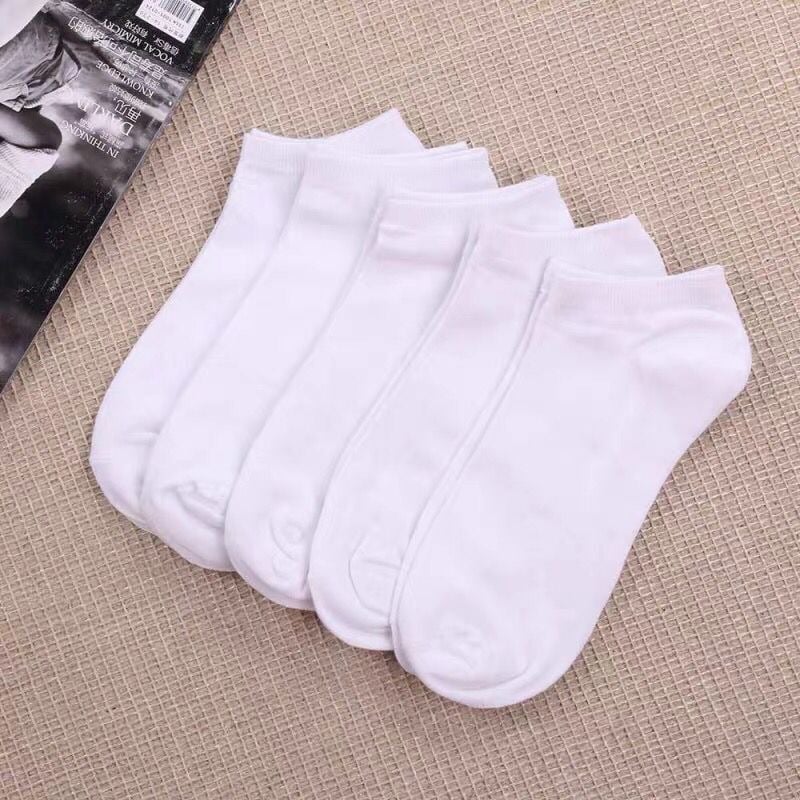 Men's Low-Cut Cotton Shallow Mesh Socks