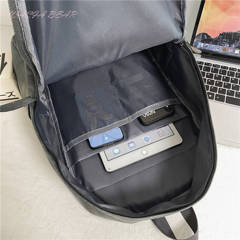 High Quality Solid Color Fashion Backpack