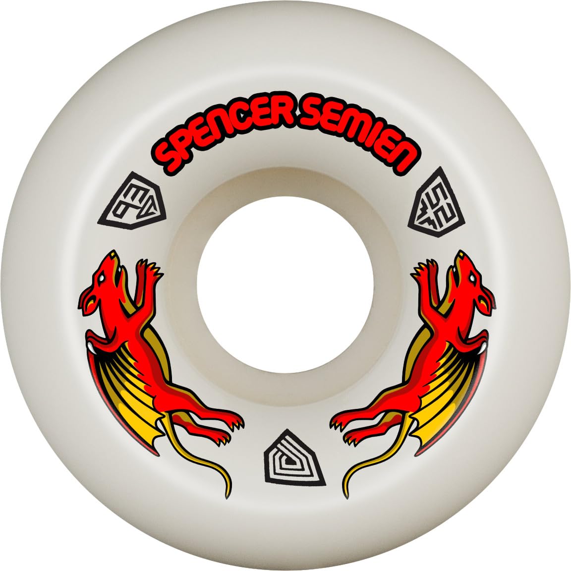 Powell Peralta Spencer Semien Nano Rat Dragon Formula Skateboard Wheels 93A Sidecut V5 52mm x 30mm