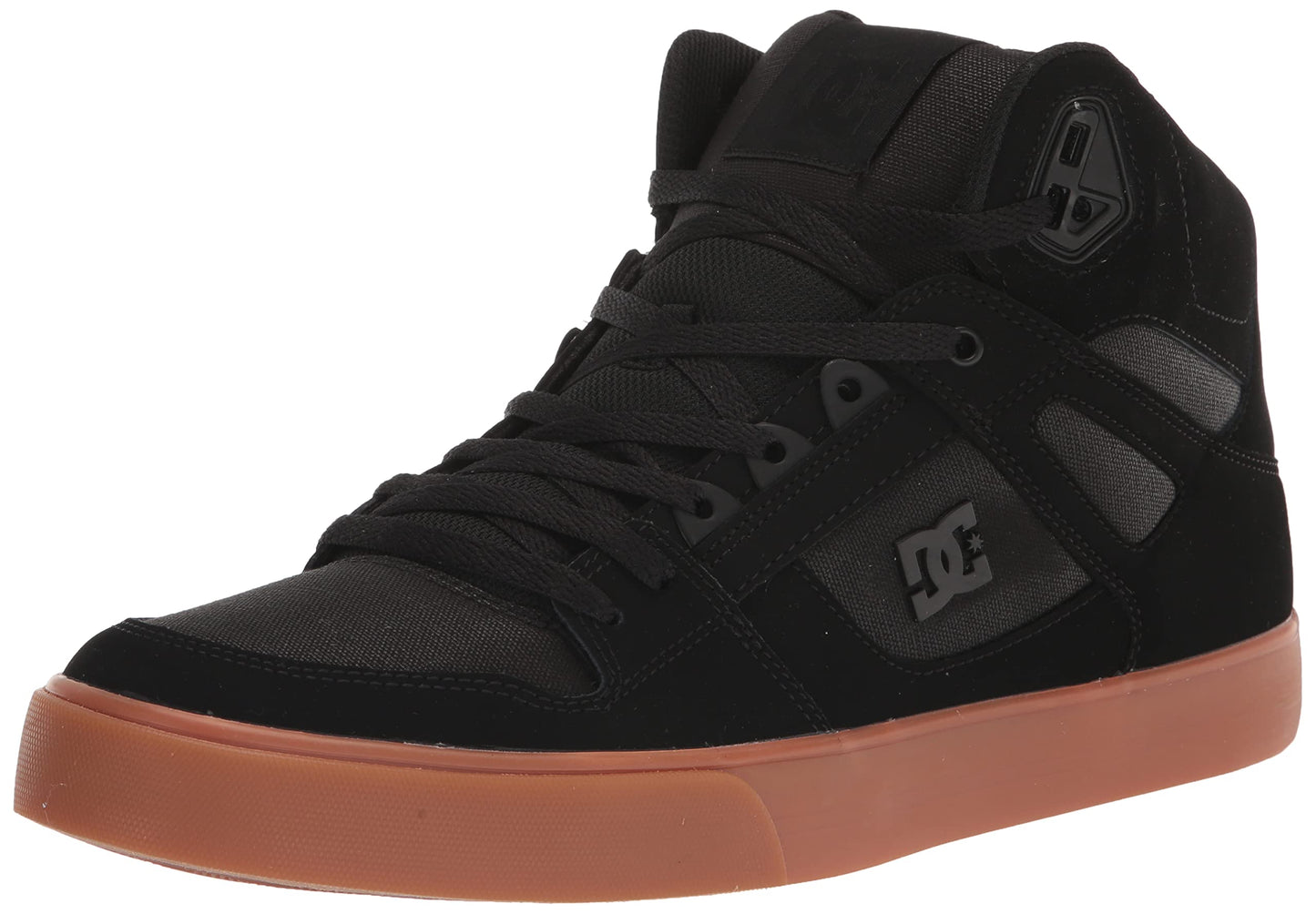 DC Men's Pure High-Top WC Skate Shoes (8, Black)