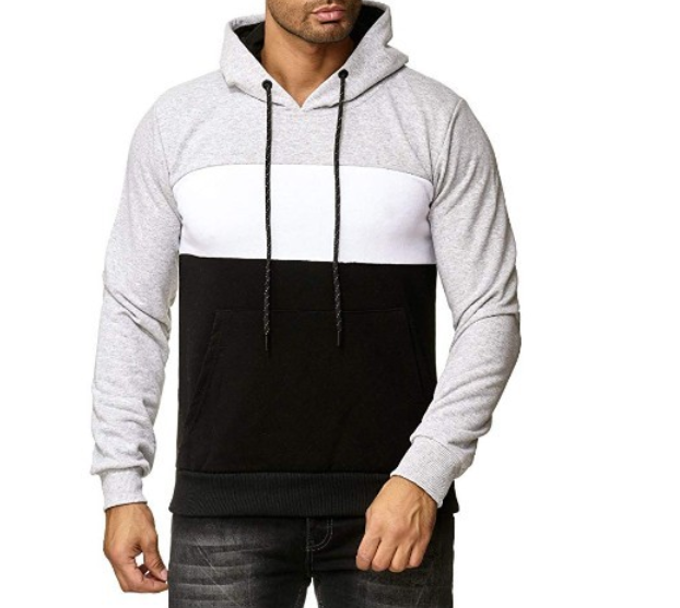 Color Block Hoodie Casual Jacket