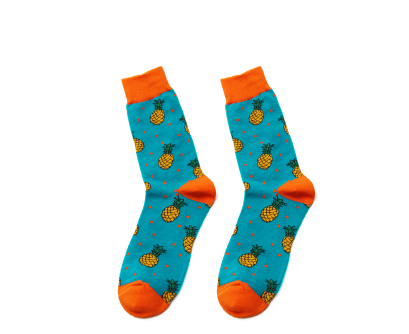 Fruit Print High-Cut Skate Socks