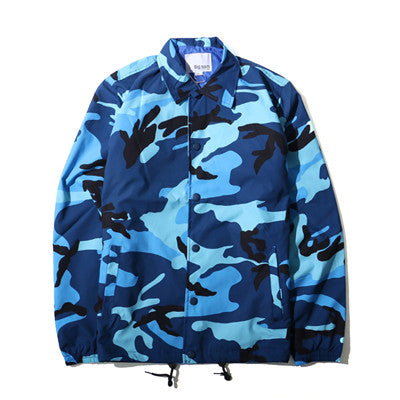Men's Camouflage Skateboard Windbreaker