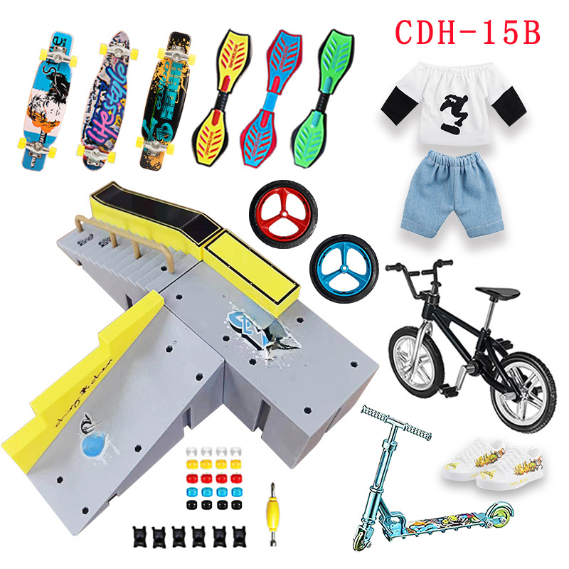 Finger Skatepark Ramp Set for BMX and Skateboard Toys