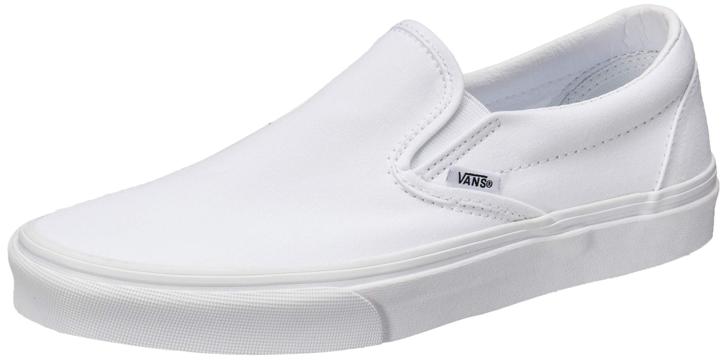 Vans Classic Slip-On, True White, Size Men's 10 / Women's Size 11.5