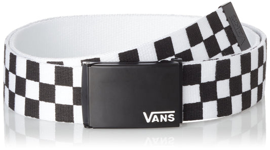 Vans Men's Deppster II Web Belt, Black / White, One Size
