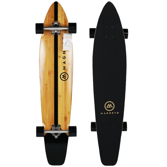 Magneto 44-Inch Kicktail Cruiser Longboard Skateboard, Bamboo and Hard Maple Deck