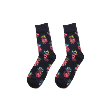 Fruit Print High-Cut Skate Socks