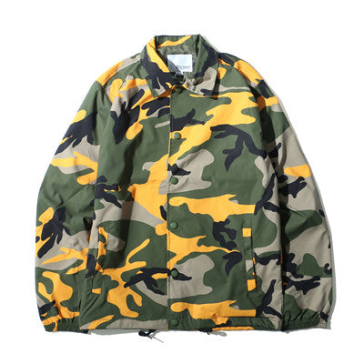 Men's Camouflage Skateboard Windbreaker