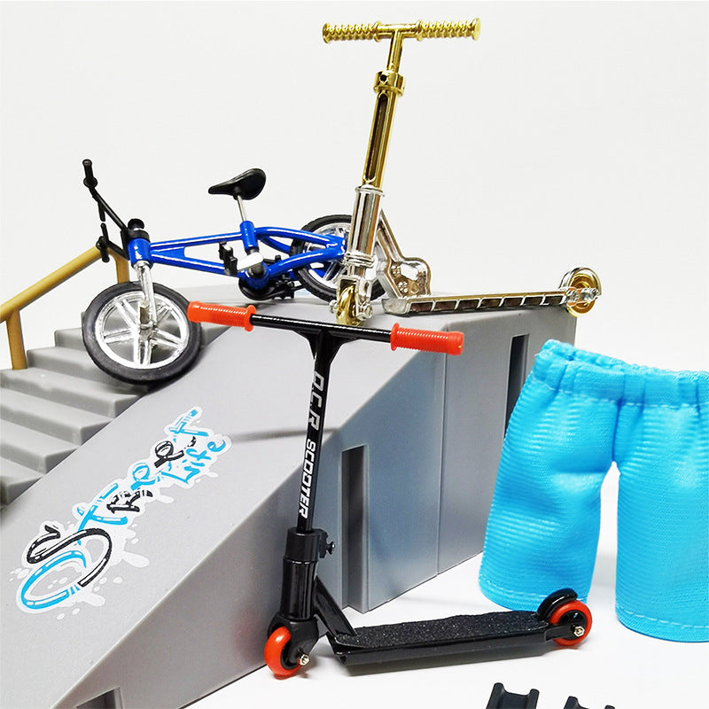 Finger Skatepark Ramp Set for BMX and Skateboard Toys
