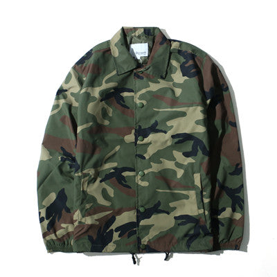 Men's Camouflage Skateboard Windbreaker