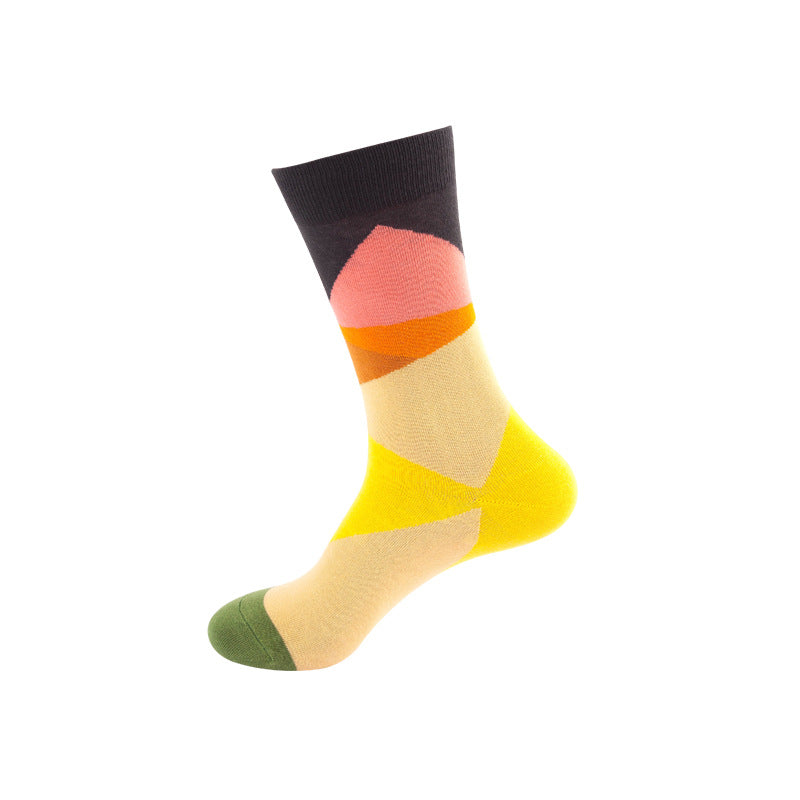 Colorful High-Cut Floral Socks for Skateboarding