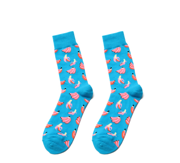 Fruit Print High-Cut Skate Socks