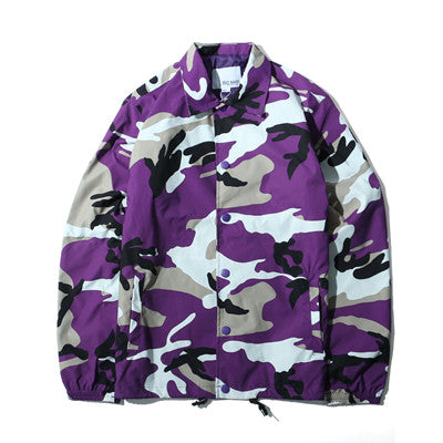 Men's Camouflage Skateboard Windbreaker