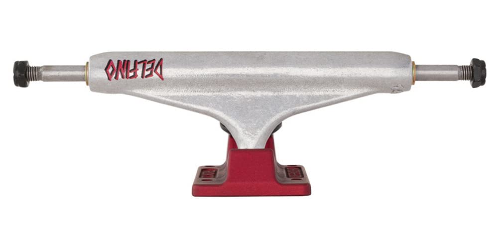 Independent Stage 11 Hollow Delfino Skateboard Trucks (Silver / Red, Size 139)