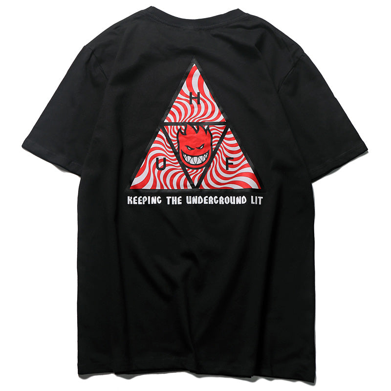 HUF X Little Fireman Street Style Skateboard T-Shirt