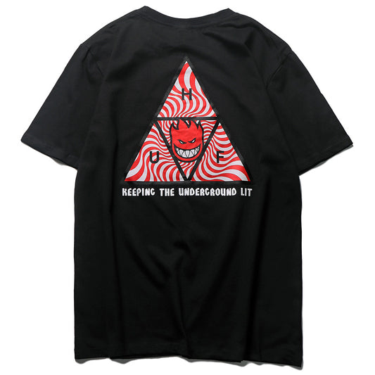 HUF X Little Fireman Street Style Skateboard T-Shirt