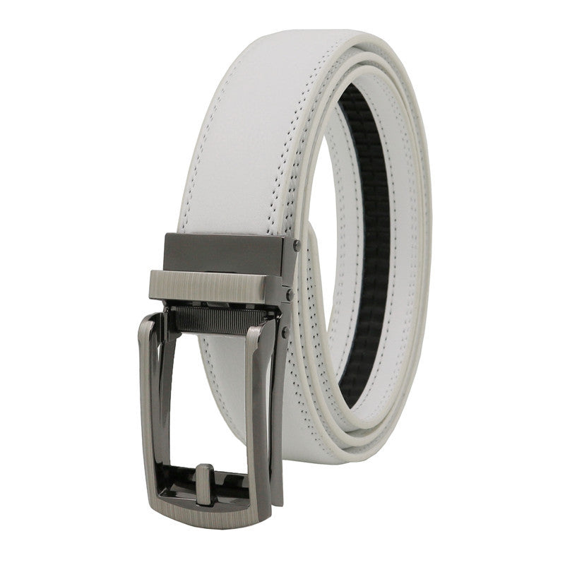 Men's Genuine Leather Automatic Buckle Belt