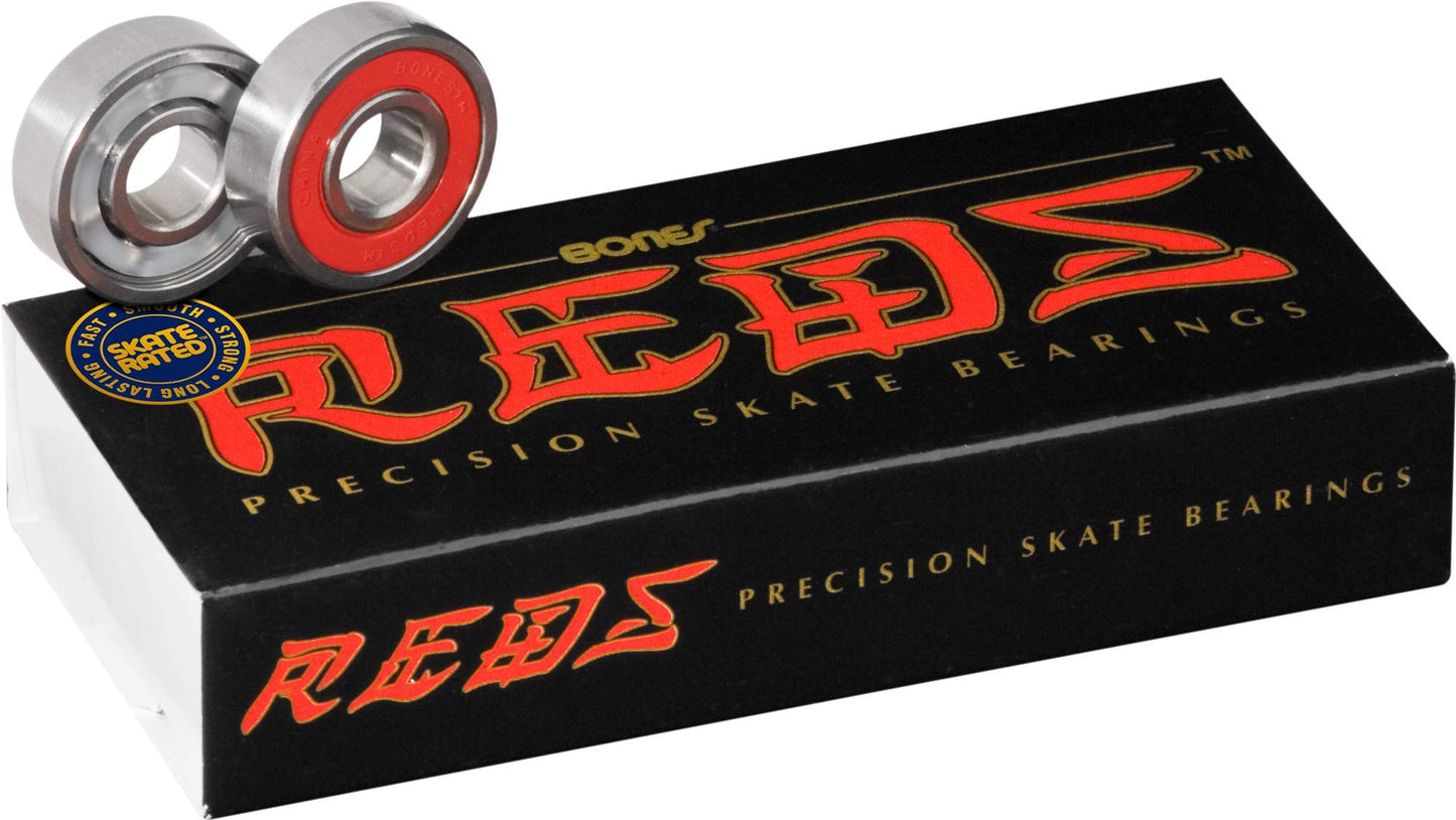 Bones Reds Skate Bearings (8mm 16-Pack)