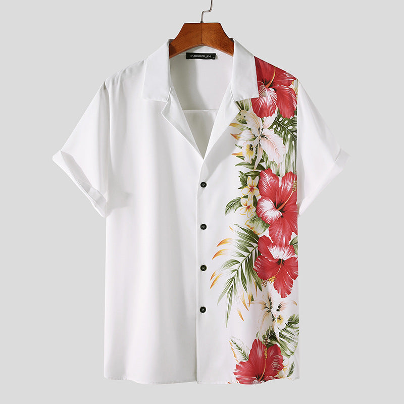 Men's Fashion Printed Hawaiian Shirt