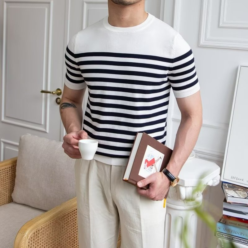 Men's Striped Short Sleeve T-Shirt