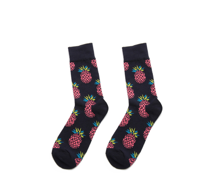 Fruit Print High-Cut Skate Socks