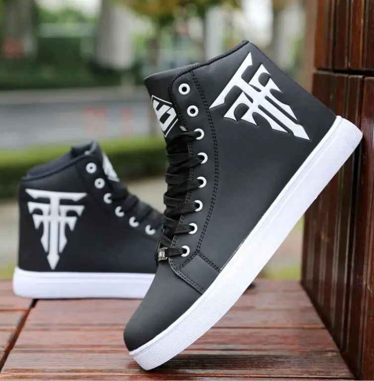 Men's Waterproof Skateboarding High-Top Shoes