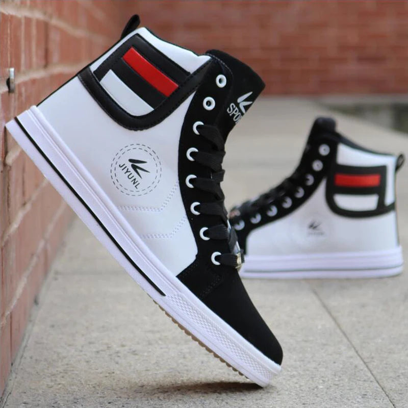 Men's Waterproof Skateboarding High-Top Shoes