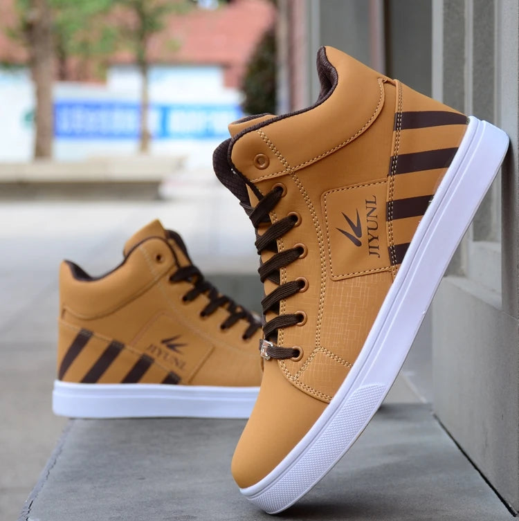 Men's Waterproof Skateboarding High-Top Shoes