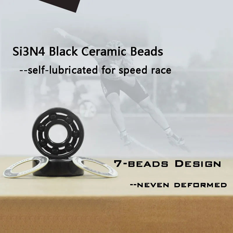 Hoomore 16-Piece Black Samurai Ceramic Bearings