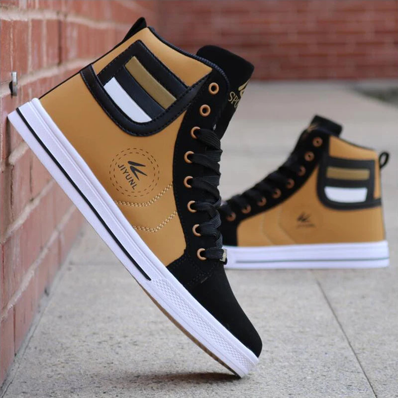 Men's Waterproof Skateboarding High-Top Shoes