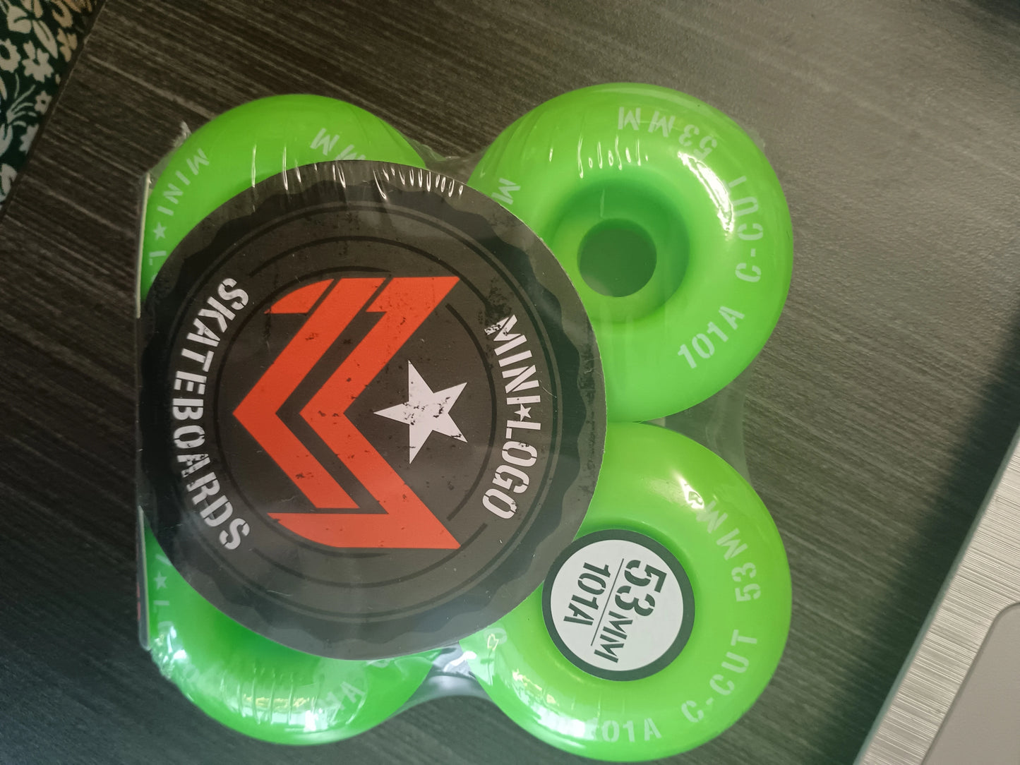 Mini Logo Skateboard Wheels (53mm, 54mm, 56mm, 58mm, 60mm, 90a, 95a, 101a) - 4 Pieces