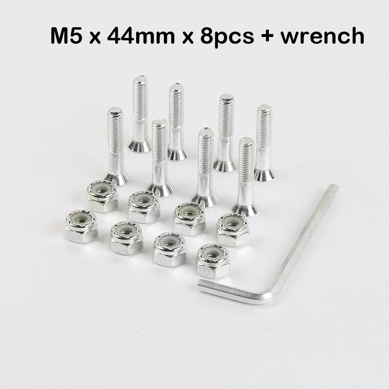 Skateboard Trucks Screws, Mounting Bolts, Anti-Rust, Durable (M5 x 25 / 29 / 32 / 38 / 44 / 50mm)
