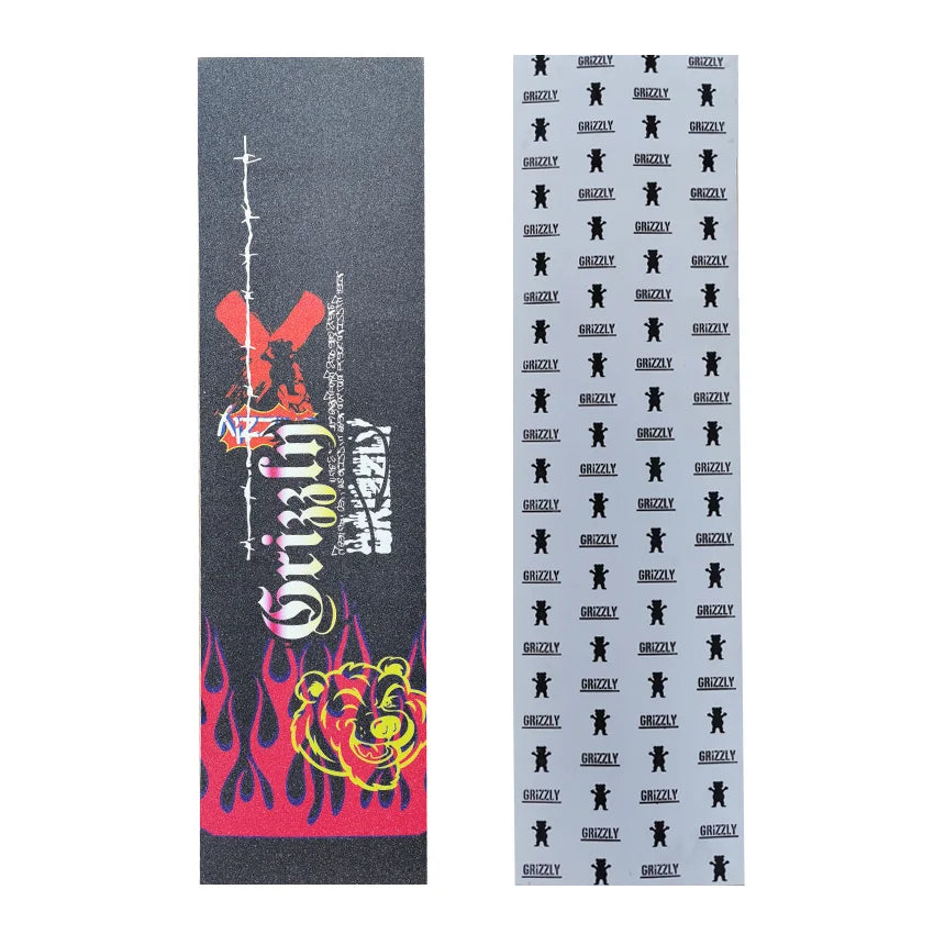 Skateboard Deck Grip Tape, Grizzly Brand (33 x 9 inch, 33 inch, OS780 Perforated)