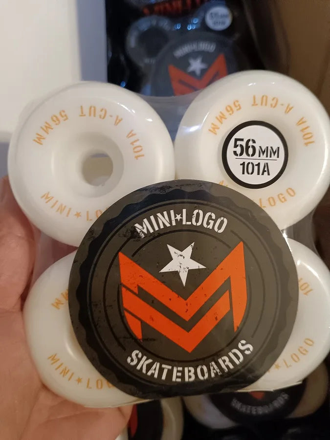 Mini Logo Skateboard Wheels (53mm, 54mm, 56mm, 58mm, 60mm, 90a, 95a, 101a) - 4 Pieces