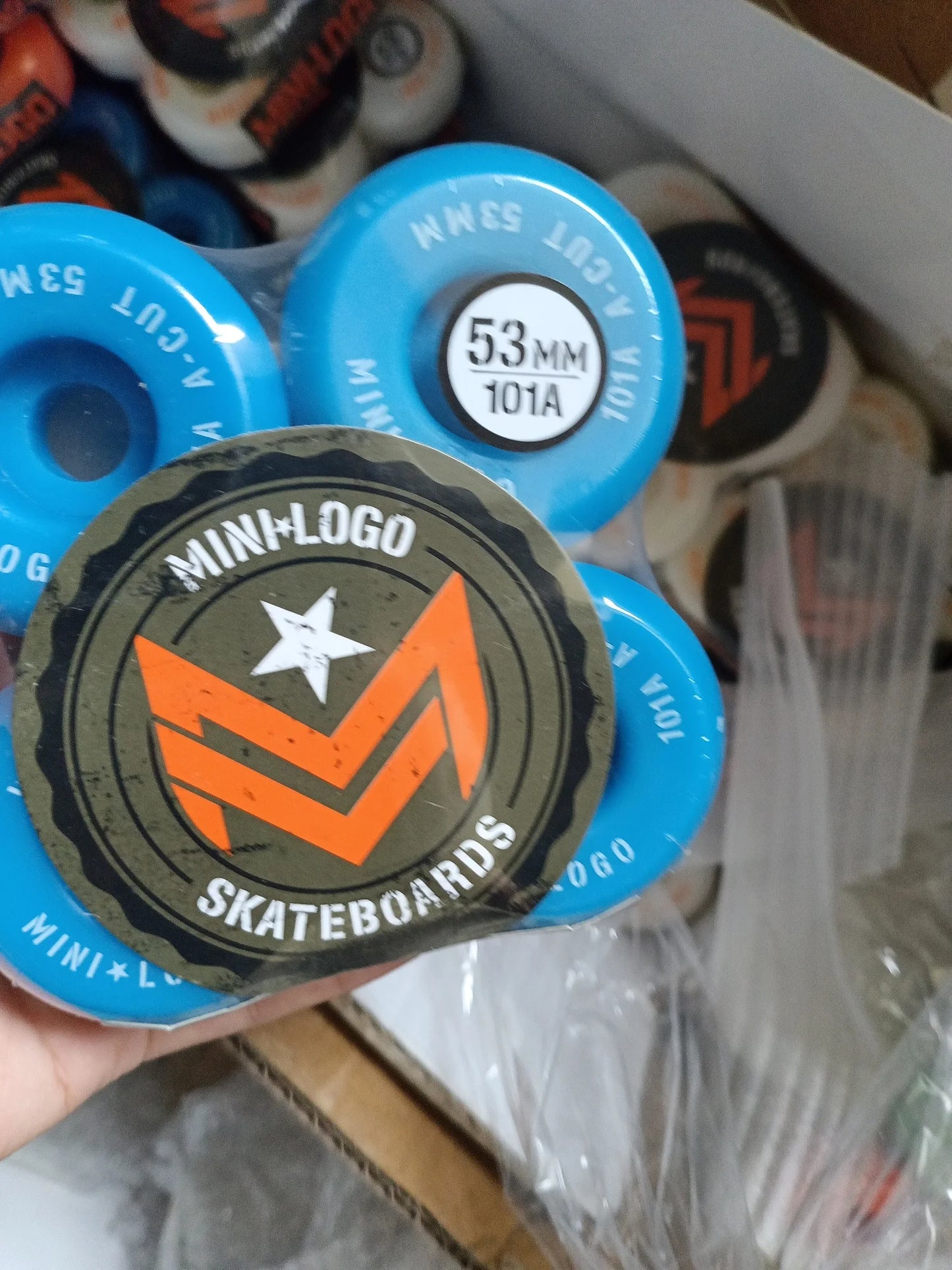 Mini Logo Skateboard Wheels (53mm, 54mm, 56mm, 58mm, 60mm, 90a, 95a, 101a) - 4 Pieces