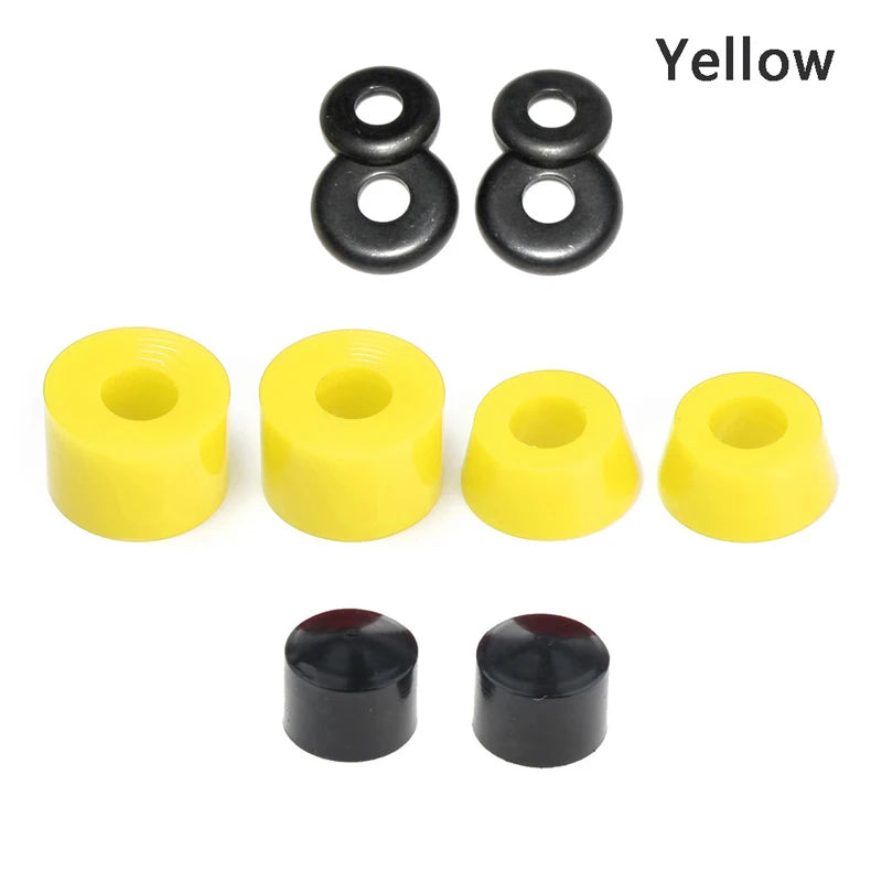 1 Set Skateboard Truck Rebuild Kit Bushing With Washers, Pivot Cups, and Shock Absorber (5-Inch)