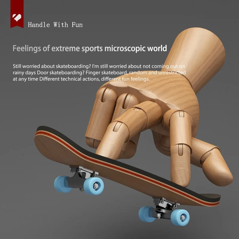 Professional Finger Skateboard Fingertip Toy (Five-Layer Maple Wood)