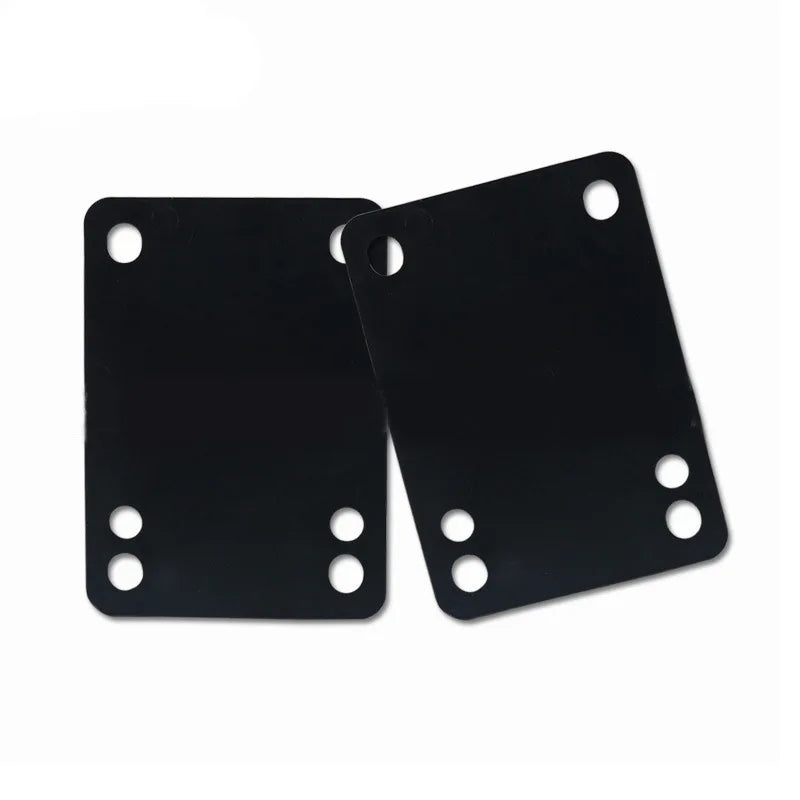Skateboard Riser Pads Set, 3mm PU Rubber Gasket with 29mm Bolts Longboard Deck Shock Absorption Truck Bracket