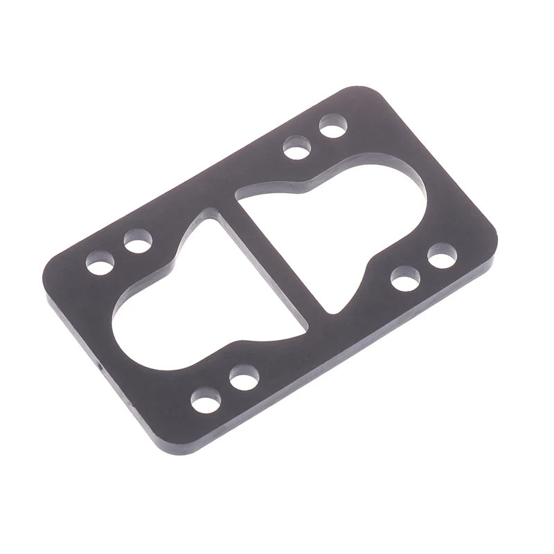 1-Piece Black PU Longboard Skateboard Riser Pads for Truck Mounting