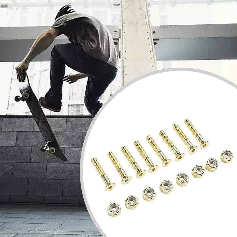 16-Piece Replacement Carbon Steel Screws and Nuts (M5 25mm / 28mm / 30mm)