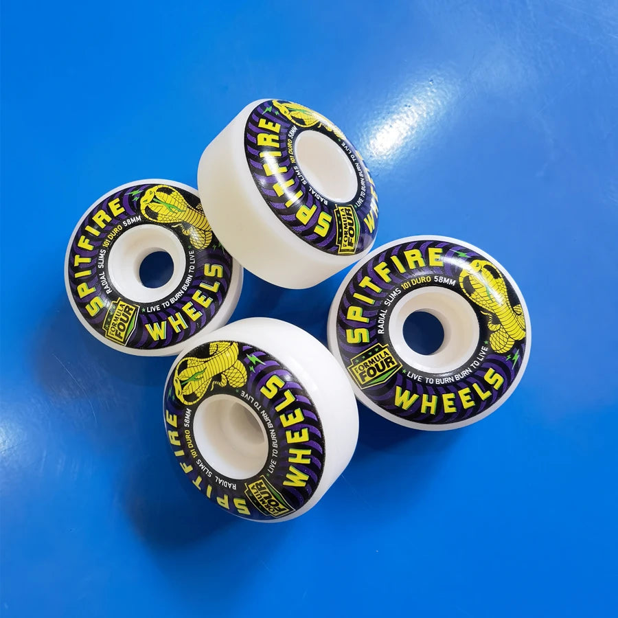 Original Spitfire Skateboard Wheels (58mm, 52mm, 101duro, 53mm, 54mm, 56mm, 99duro, 80HD)