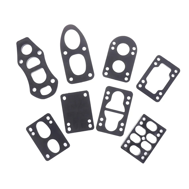 1-Piece Black PU Longboard Skateboard Riser Pads for Truck Mounting